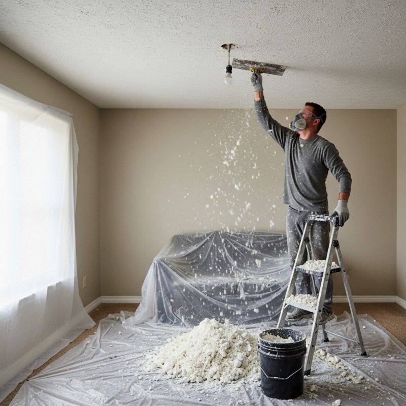 Knockdown Ceiling Removal in Georgetown, TX