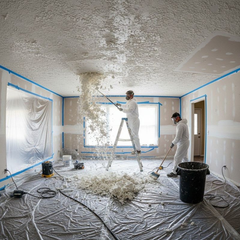 Knockdown Ceiling Removal in San Diego County, CA